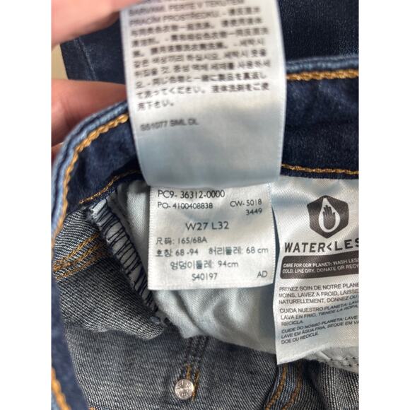 Levi’s 715 Bootcut Red Tag Dark Blue Wash Size 27 - Picture 10 of 12